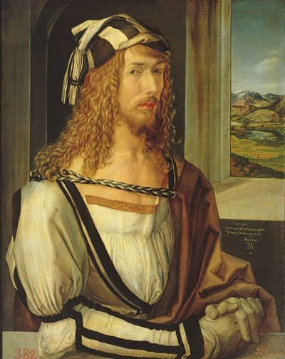 Self Portrait with Gloves by Albrecht Dürer
